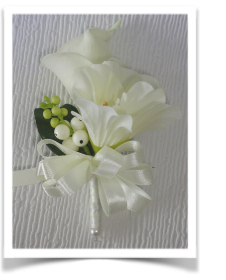 Freesia & Real Touch Calla Lily Corsage